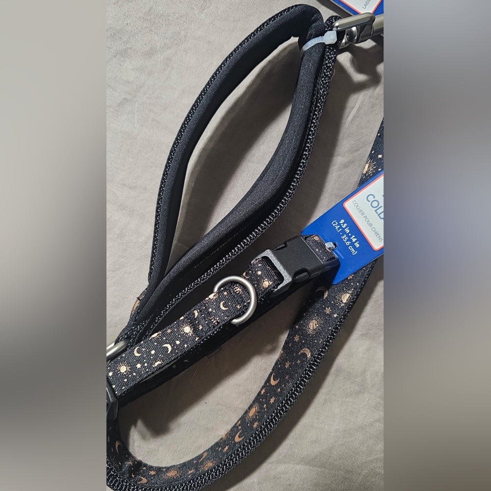 Top Paw Celestial Dog Collar (S) and Matching Leash - Picture 4 of 7